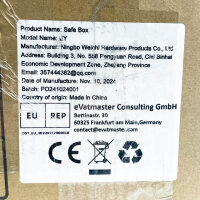 Mejasg 25L Safe, Fireproof & Waterproof, Small with Shelf, Ideal for Cash, Jewelry, Medicines, Documents.