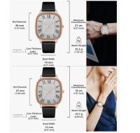 CIVO couple watch, model no. not available, wristwatch, elegant leather, waterproof, minimalist, perfect gift for couples.