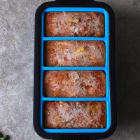 Silicone freezer containers, 2 pack, extra large freezer tray, blue, for soup, broth, sauce, ice cubes, 4 large servings.