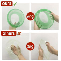 SMUJU 12 pieces, protective collar, anti-snail, Ø 24 cm, green, protects lettuce and cabbage plants from animal damage.