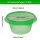 SMUJU 12 pieces, protective collar, anti-snail, Ø 24 cm, green, protects lettuce and cabbage plants from animal damage.