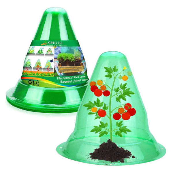 20 große wiederverwendbare Glocken für Pflanzen, 24x27 cm, Schutz vor Schnecken und Frost, ideal für Gemüseanbau.