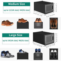 YITAHOME Schuhboxen, 12er Set, stapelbare...