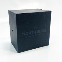 North Edge Männeruhr, Modell: Cyber Tank, Digitale Sportuhr, Retro-Design, 50m wasserdicht, Metallgehäuse, ideal für aktive Männer.