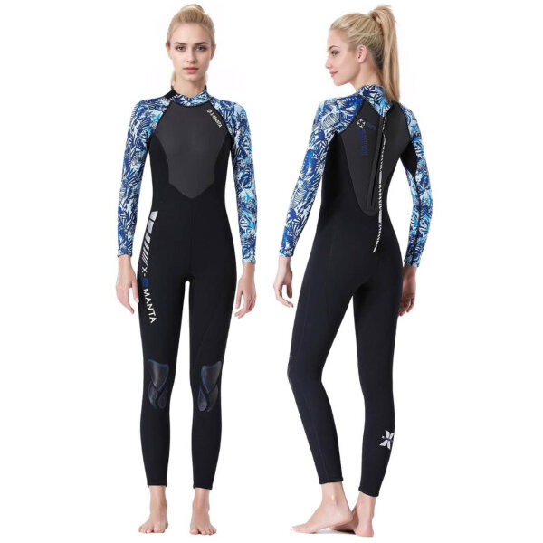 Owntop Neoprenanzüge 3/2 mm, Tauchanzug, langärmelig, thermisch verstärkt, Reißverschluss hinten, LSV 50+.