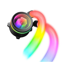 Empire Gaming Guardian P - W120 AIO-Wasserkühlung, 120 mm, 5V RGB, kompatibel mit Intel LGA 1700/1200/115X/1366/2066/12, AMD AM5/AM4, Schwarz.