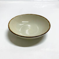 Stoneware tableware set 24 pieces for 6 people, high-quality country house style, beige, including bowls and plates, Pure Living.