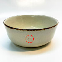 Pure Living 24-piece stoneware porcelain set for 6 people – rustic design, dishwasher safe, plates and bowls.