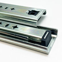 AOLISHENG A53, 22 inch drawer slides, sturdy, smooth running, ideal for furniture and workshops, max. load capacity 45 kg.