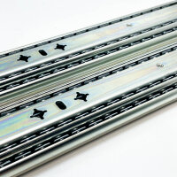 AOLISHENG A53, 22 inch drawer slides, sturdy, smooth running, ideal for furniture and workshops, max. load capacity 45 kg.