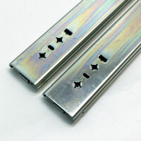 AOLISHENG A53, 22 inch drawer slides, sturdy, smooth running, ideal for furniture and workshops, max. load capacity 45 kg.