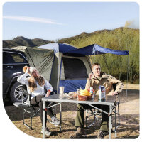 KingCamp Folding Table, 107 x 70 cm, Camping Table,...