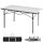 KingCamp camping table, folding table, foldable, aluminum frame, 136x70 cm, for 4-6 people, load capacity up to 80 kg, silver, XL.