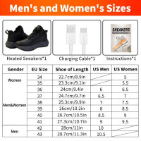 NBUABX Heated Shoes, Size 42, Electric, 3 Heat Settings, 4000mAh Battery, Ideal for Winter, Hunting, Skiing.