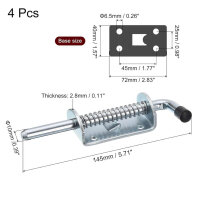 Sourcing Map Deadbolt Lock 10x145mm Carbon Steel Zinc...