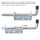 Sourcing Map Deadbolt Lock 10x145mm Carbon Steel Zinc Plated 4pcs Spring Loaded Gate Latch Pin for Sliding Doors Silver.