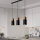 Ouglres 3-light pendant light, vintage, hanging lamp, wood, industrial design, E27, ideal for dining room, kitchen, living room.