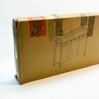 LIFEWIT Wäschereikorb, 120 l, mit Rädern, 3 abnehmbaren Taschen, großem Regal, ideal für Wäsche, Schlafzimmer, Schwarz.