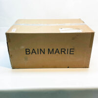 DULNICE Bain Marie, 1500W, Speisewärmer, Edelstahl, 3 GN-Behälter, Wasserbad, inkl. Deckel, Ablaufhahn, Esslöffel, ideal für Kantine.