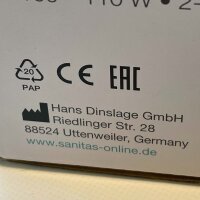 Sanitas SHD 70 heated blanket, extra soft, 6 temperature settings, 180x130 cm, light grey, ideal for cozy warmth.