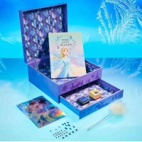 Disney Frozen diary set, notebook, scrapbook accessories, purple, including pens and stickers, ideal for creative girls.