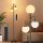 SIBRILLE floor lamp 3-Globe, 32W, LED, rotatable, remote control, touch control, dimmable, 4 color temperatures, for living room and office.