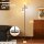 SIBRILLE floor lamp 3-Globe, 32W, LED, rotatable, remote control, touch control, dimmable, 4 color temperatures, for living room and office.