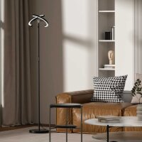 SIBRILLE Stehlampe 20W, LED Dimmbar, Schwarz, Modern,...