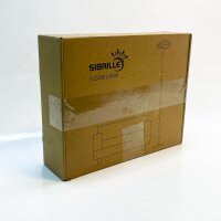 SIBRILLE Stehlampe 20W, LED Dimmbar, Schwarz, Modern, 1300LM, Warmweiß/Kaltweiß, mit Fernbedienung, Touch-Funktion, für Büro und Wohnzimmer.