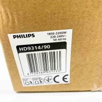 Philips Essentials HD9314/90 Wasserkocher 1000 Series, kompakt, 1,7 L, Edelstahl, kabellos, automatische Abschaltung.