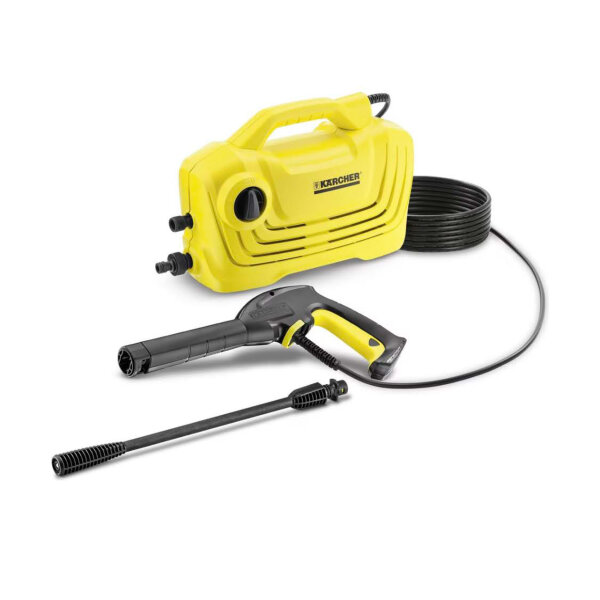 Kärcher K 2 Classic, high-pressure cleaner, compact, lightweight, 110 bar pressure, ideal for small cleaning tasks.