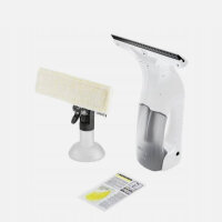 Kärcher KWI 1 Plus, cordless window vacuum, lightweight, powerful suction power, ideal for streak-free cleaning.