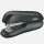 F6 stapler, up to 20 sheets, black, compact, ideal for office and home, precise stapling, robust design.