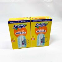 Swiffer Dust Magnet refill cloths, 2x 9 refill pack, effective dust absorption, lint-free, for all surfaces.