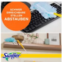 Swiffer Dust Magnet refill cloths, 2x 9 refill pack, effective dust absorption, lint-free, for all surfaces.