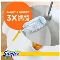 Swiffer Dust Magnet refill cloths, 2x 9 refill pack, effective dust absorption, lint-free, for all surfaces.