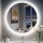 Round bathroom mirror 60 x 60 cm – stylish circular mirror for the bathroom, modern and space-saving, ideal for any interior.