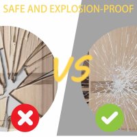 YOSHOOT Badspiegel 60cm, runder LED-Wandspiegel, Antibeschlag, dimmbar, 3 Farben, IP44.