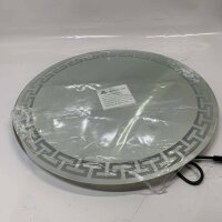 YOSHOOT Badspiegel 60cm, runder LED-Wandspiegel, Antibeschlag, dimmbar, 3 Farben, IP44.