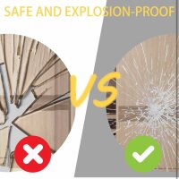 YOSHOOT bathroom mirror, 50cm, round wall mirror, LED lighting, anti-fog, dimmable, 3 colors, IP44.