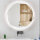 YOSHOOT bathroom mirror, 50cm, round wall mirror, LED lighting, anti-fog, dimmable, 3 colors, IP44.