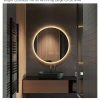 YOSHOOT 48.5cm Wall Mirror Dimmable LED Light Anti-Fog...