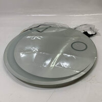 Bathroom mirror, LED touch, round, 3 colors dimmable, defogging, 50cm, decorative, touch switch, illuminated