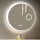 Bathroom mirror, LED touch, round, 3 colors dimmable, defogging, 50cm, decorative, touch switch, illuminated