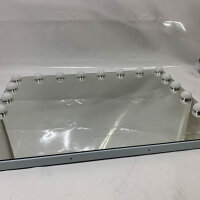 FENCHILIN Bluetooth mirror, 80x58 cm, cosmetic mirror, 18 dimmable LEDs, 10x magnification, USB port.