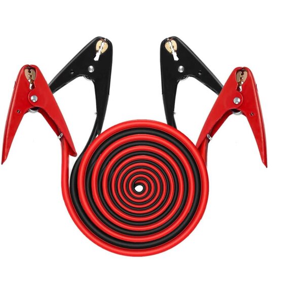 IMZEUS jump start cable 800A, 4m, for cars & trucks, 6/12/24V, ideal for diesel and petrol engines, including carrying bag.