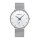 FIZILI mens watch 086, ultra thin, black, minimalist, quartz, Milanese mesh stainless steel, elegant and timeless.