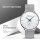 FIZILI mens watch 086, ultra thin, black, minimalist, quartz, Milanese mesh stainless steel, elegant and timeless.