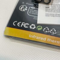 KETOTEK Infrarot Thermometer, Digital IR Pyrometer, -50°C bis 400°C, berührungslos, ideal für Kochen, Barbecue und Industrie.