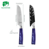 Fullhi Santoku Messer, 5-Zoll, Küchenmesser,...